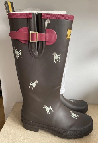 Joules brown wellies with - wellies,