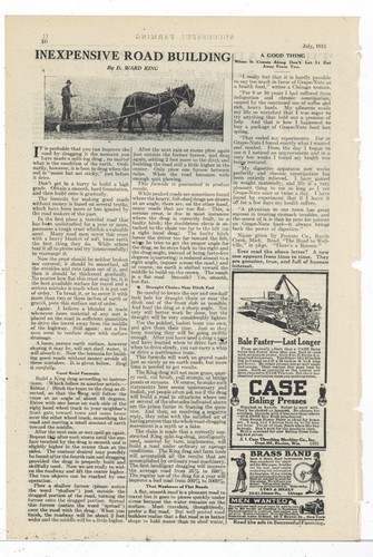 1915 case threshing machine - threshing,