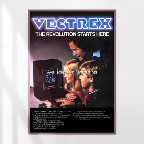 Vectrex poster retro - vectrex,
