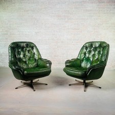 Pair of Vintage Danish Green