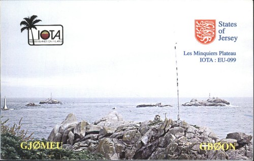 Iota qsl card - iota, les