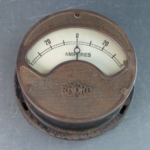 Vintage ammeter amp meter - ammeter,