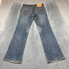 Levi's 557 Eve Square Cut Straight Leg Jeans Womens 27x32 Blue Denim Stretch