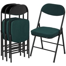 HOMCOM Folding Chairs Set of 4