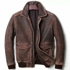 Men's Vintage Brown Aviator A2