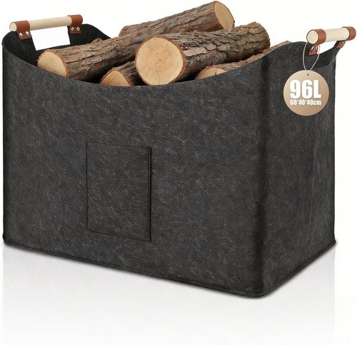 96l firewood log basket felt - 96l,