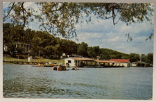 Pedalos, Watercroft Boat popular on Lake Taneycomo, Ozarks, Missouri Postcard