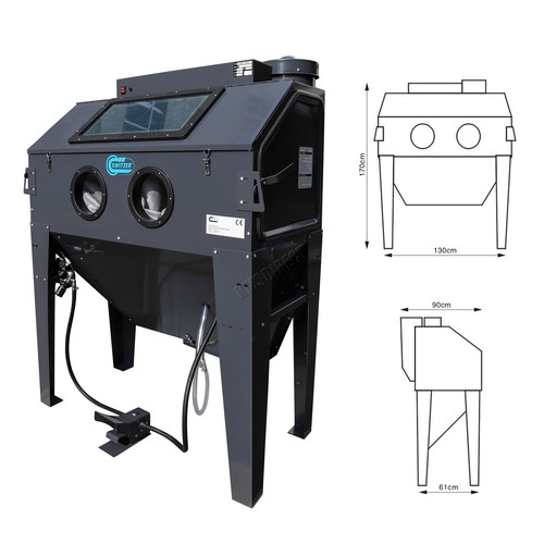 Sand blaster blasting - sand,