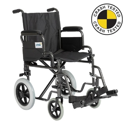 Crash tested wheelchair - -, carer