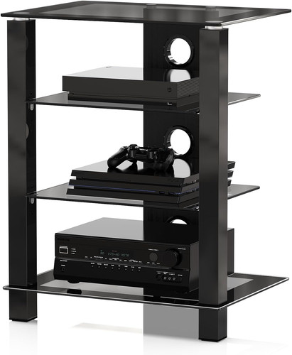 Hifi racks tiers glass tv - hifi,