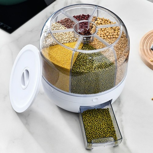 Rotating rice grain - grain, container