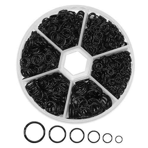 1000pcs black ring - 1000pcs,