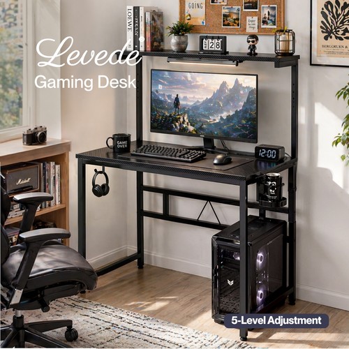 Levede compact gaming desk - compact, pc
