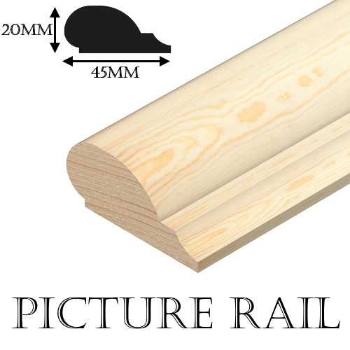 Picture rail timber - 2.4m,