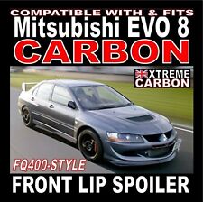 Carbon FQ400 Style Front Lip Spoiler Splitter "Fits" Mitsubishi Evo EVOLUTION 8 