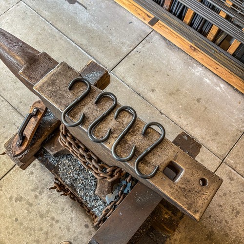 Set hand forged - of, 4