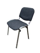 Office Conference Waiting Reception Visitor Stackable Stacking Chair Charcoal