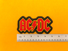Premium Embroidered AC/DC Patch -  3 Sizes Iron-On/Sew-On