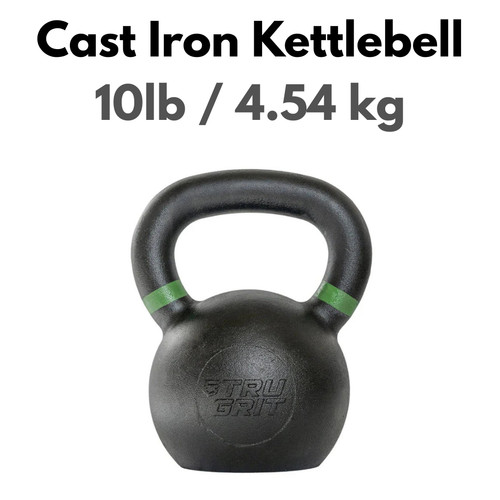 Cast iron kettlebell 10lb - iron,