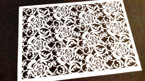 Lace roses pattern decorative - pattern,