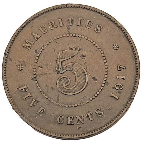 Mauritius 1917 king - mauritius,