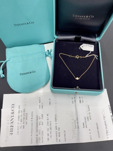 Tiffany 18k 750 diamond - &,