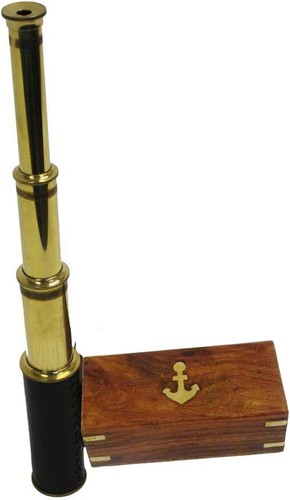Handheld brass telescope - handheld,