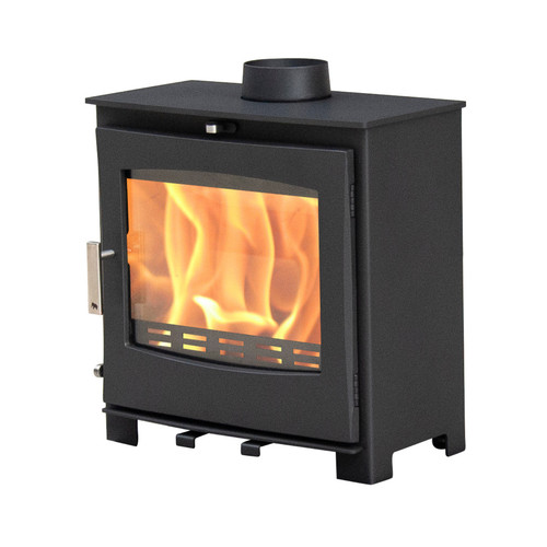 Wood burning stove - burning,