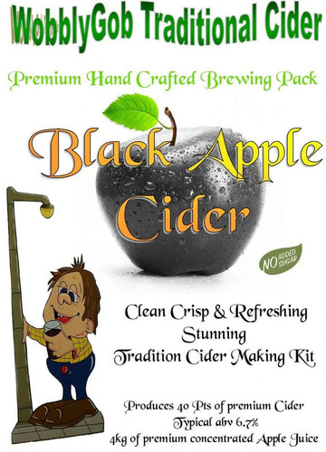 Wobblygob black apple cider - wobblygob,