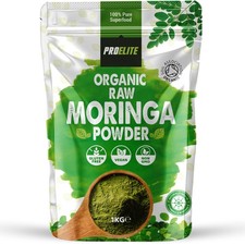 Organic Moringa Powder 1kg - Super Greens Superfood Oleifera Leaf Powder