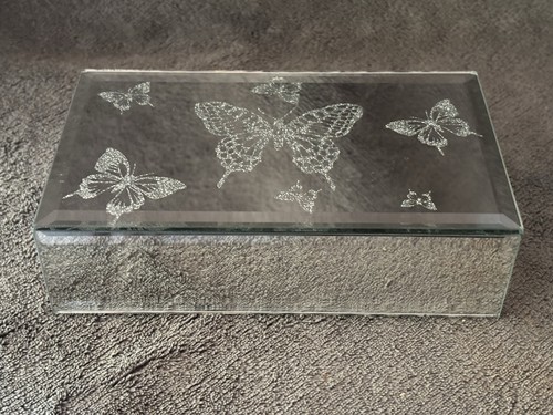 Mirrored glass jewellery - jewellery, box