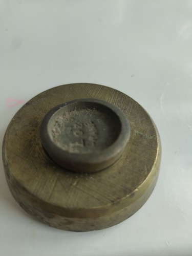 Vintage brass scale weights - brass,