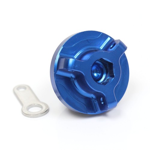 Blue cnc oil filler cap - cnc,