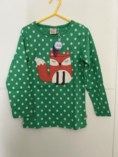 Frugi girls pea polka fox - frugi,