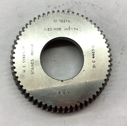 Gear shaper cutter 1.25