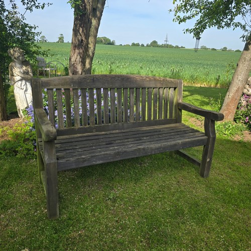 Silvered teak garden - teak, bench