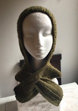 HAND CROCHETED HOOD SCARF NECK