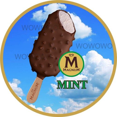 Ice cream van sticker magnum - van,