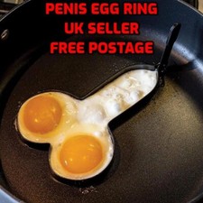 Willie Egg Fryer Penis Shape Ring Adult Fun Novelty Rude Cooking Gift Willy Hen