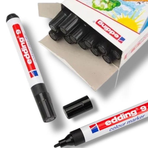Marker pens black edding - black,