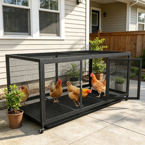 Heavy duty chicken coop - duty, on