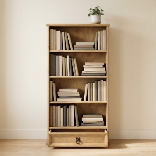 Corona bookcase mexican solid - mexican,
