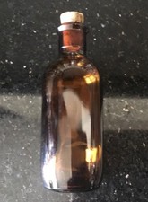 Vintage Brown Glass Bottle