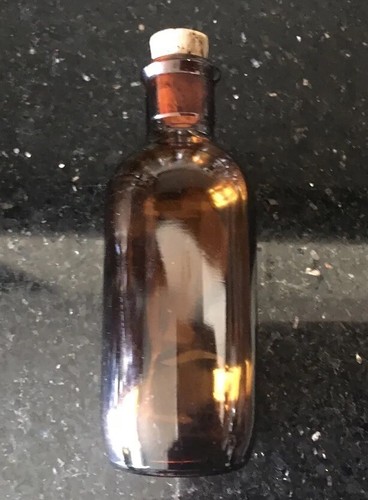 Vintage brown glass - brown, bottle