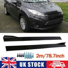 For Ford Fiesta ST MK5 MK6 MK7 MK8 Gloss Side Skirt Extension Panel Splitter 2m