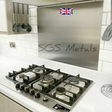 BRUSHED STAINLESS STEEL Kitchen Cooker SPLASHBACK