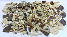 Genuine Lego 500g Mixed Bricks Spare Parts Pieces Bundle Beige Tan Lot 15