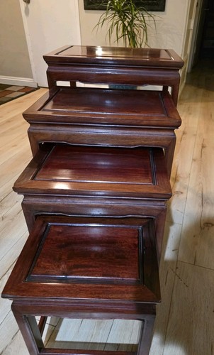 Set four vintage rosewood - set, of