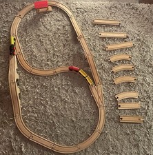 Simple Wooden Train Set With 2