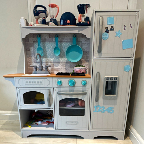 Kidkraft wooden play kitchen - wooden,